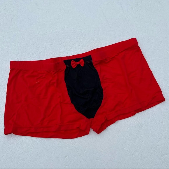 Mens Sexy Boxer Briefs Red & Black Boyfriend Husband Gift - Picture 5 of 12